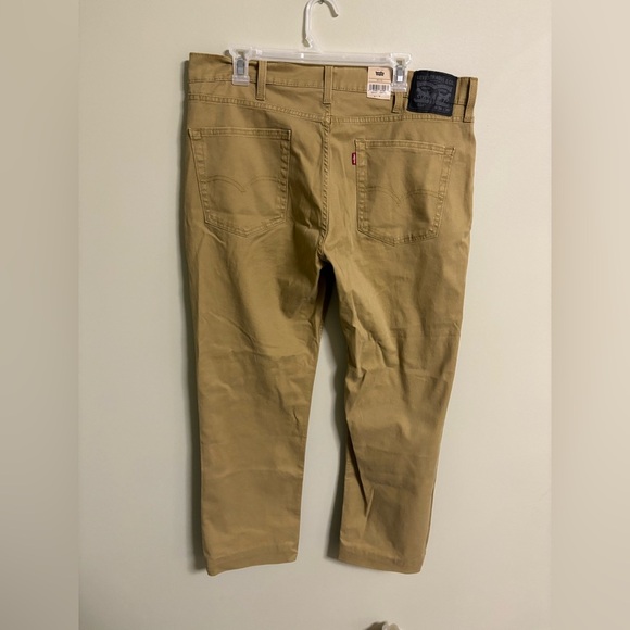 Levi's Men's 514 Straight Fit Jeans British Khaki 38W x 30L New Hemmed To 27 - Picture 2 of 7